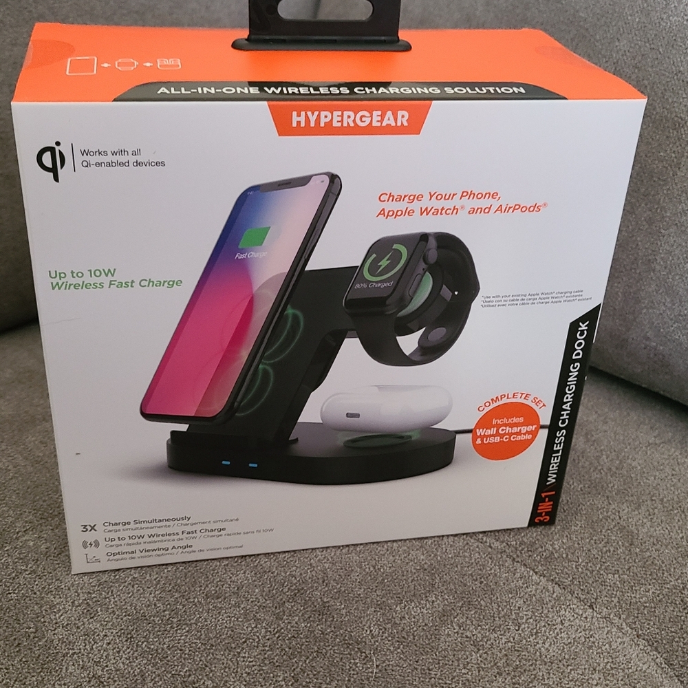 NWOB HYPERGEAR 3 In 1 Charging Dock